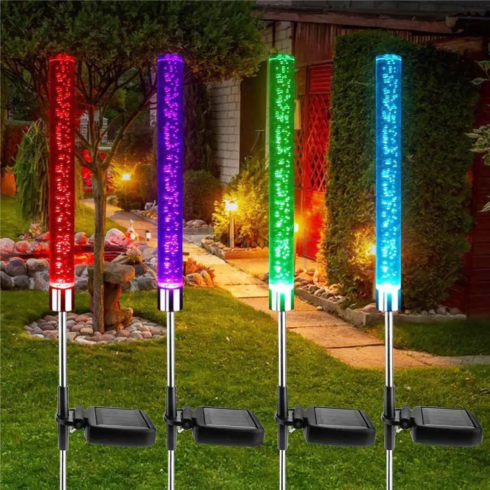 RGB Color Changing Led Ip65 Stainless Steel +Acrylic Garden Led Landscape Lawn Bollard Light