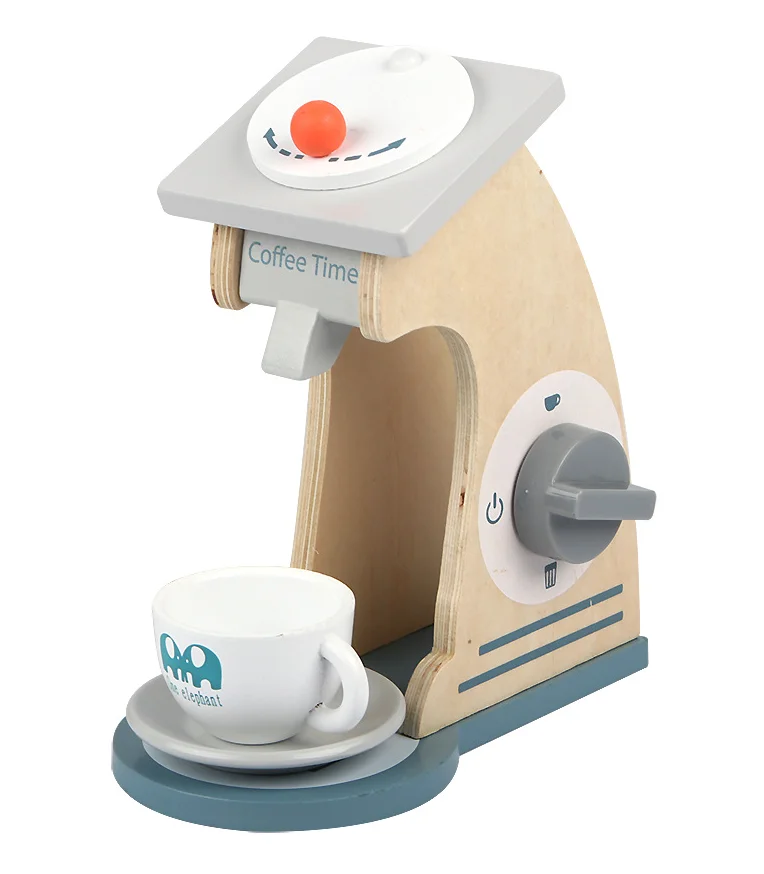 Factory sales Coffee Maker Set Pretend Play Kitchen Accessories - Wooden Toys Coffee Set Toys Imaginative Play for Toddlers