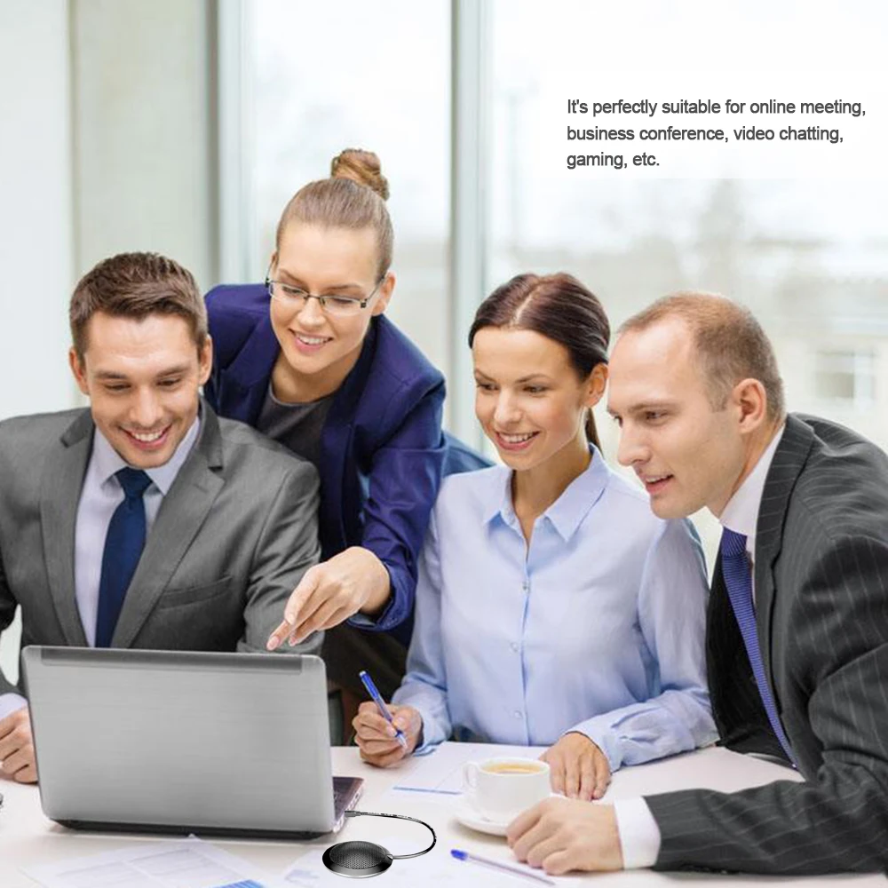 Высокое качество стерео всенаправленный пикап конденсаторный микрофон USB разъем для настольных ПК компьютер