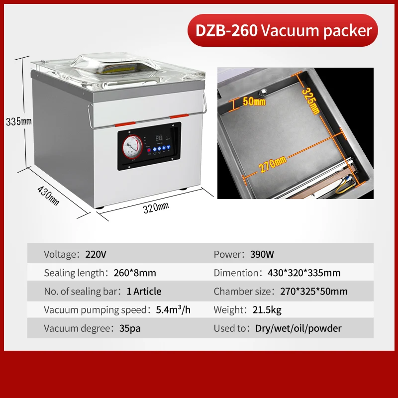 
Automatic operate easily vacuum package packing machine apply to food and meat packer keep fresh long time 