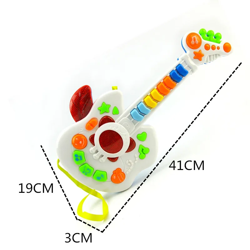 Hot sale musical electronic toy guitar kids keyboard musical instruments with light children music toys