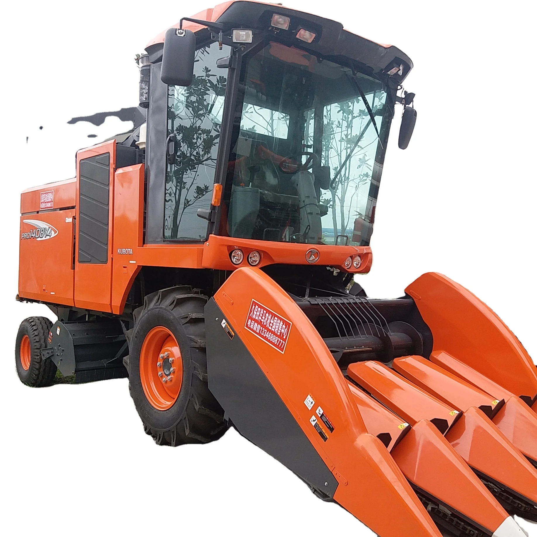  Горячая Распродажа б/у кукурузный комбайн Kubota 4YZB-4(PRO1408Y-4) для