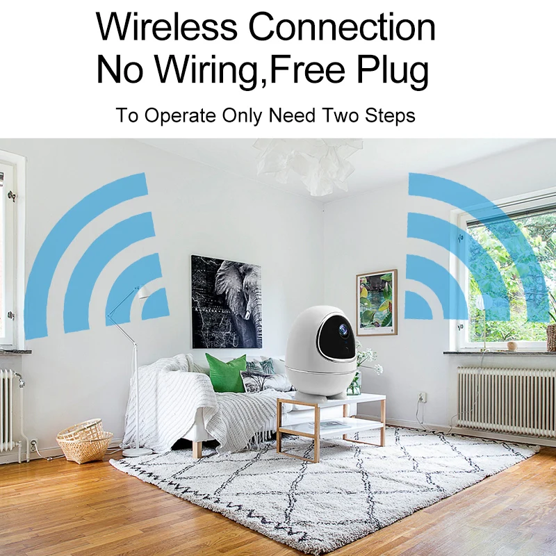 New Design Low Power P2P Rotate Wireless Wifi Battery Home Network Camera