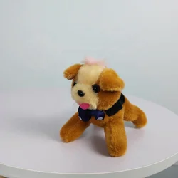 Birthday gifts mini soft kitten and puppy plush toy with handbag for girls