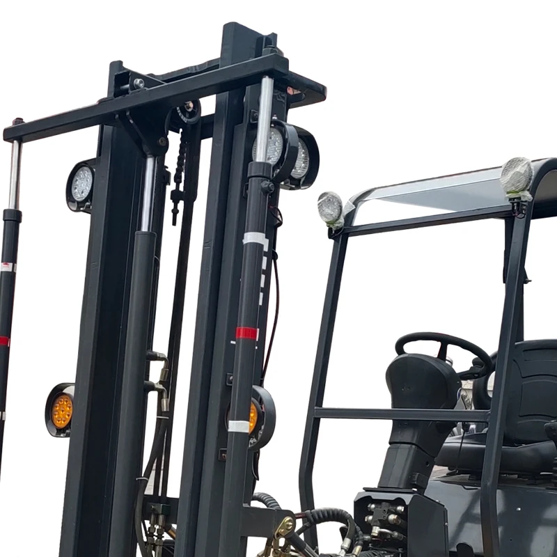 High quality 2 stage mast cheap price Diesel beekeeping forklift