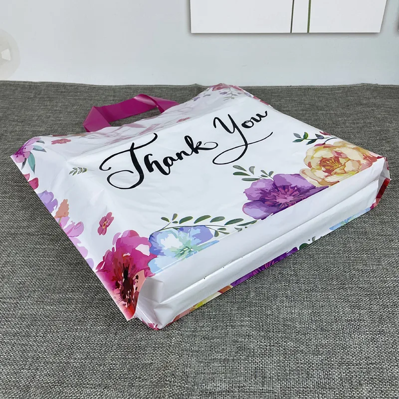 Spot Wholesale Thank You for Carrying Plastic Bags Fashion Clothing Store Shopping Thickened Gift