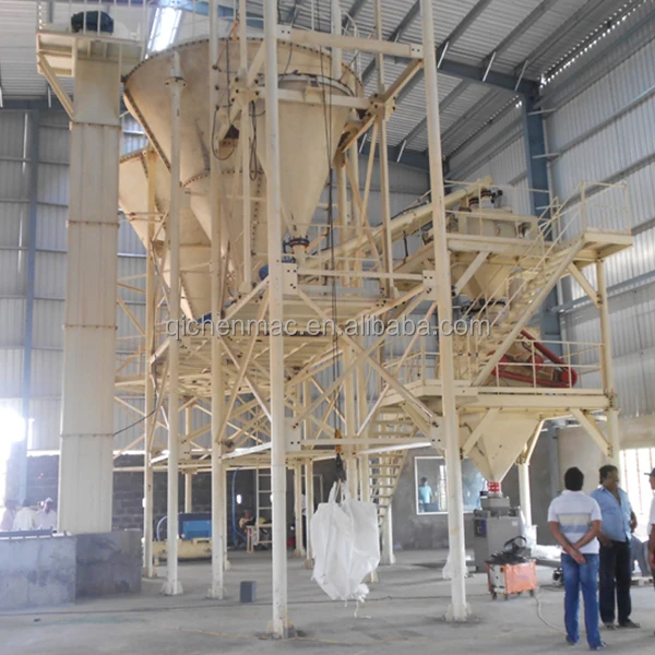 Ceramic Adhesive Mixer tile adhesive production line 2-20T/h dry mix mortar production line Dry Mortar Mixing Machines
