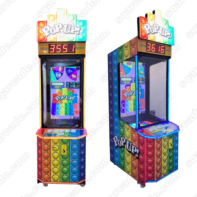 Coin Operated Indoor kids Simulator pop up Ball Arcade Vending Machine Lottery Ticket Redemption Game Machine
