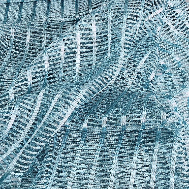  wholesale hot selling high quality blue summer new french mesh silk sheer fabric tulle for