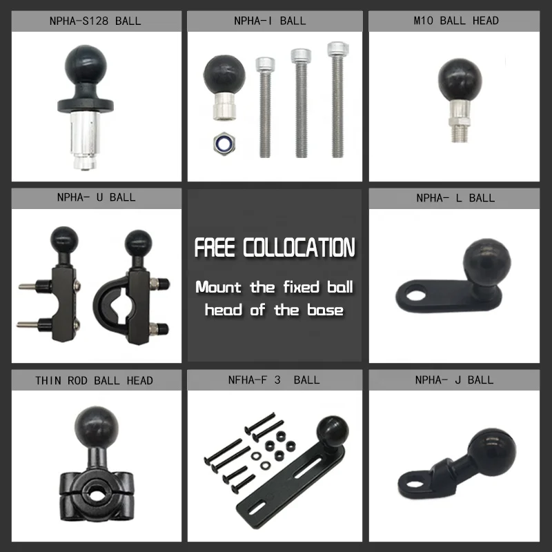 High quality 4.7-6.3 inch motorcycle mobile phone holder easy installation