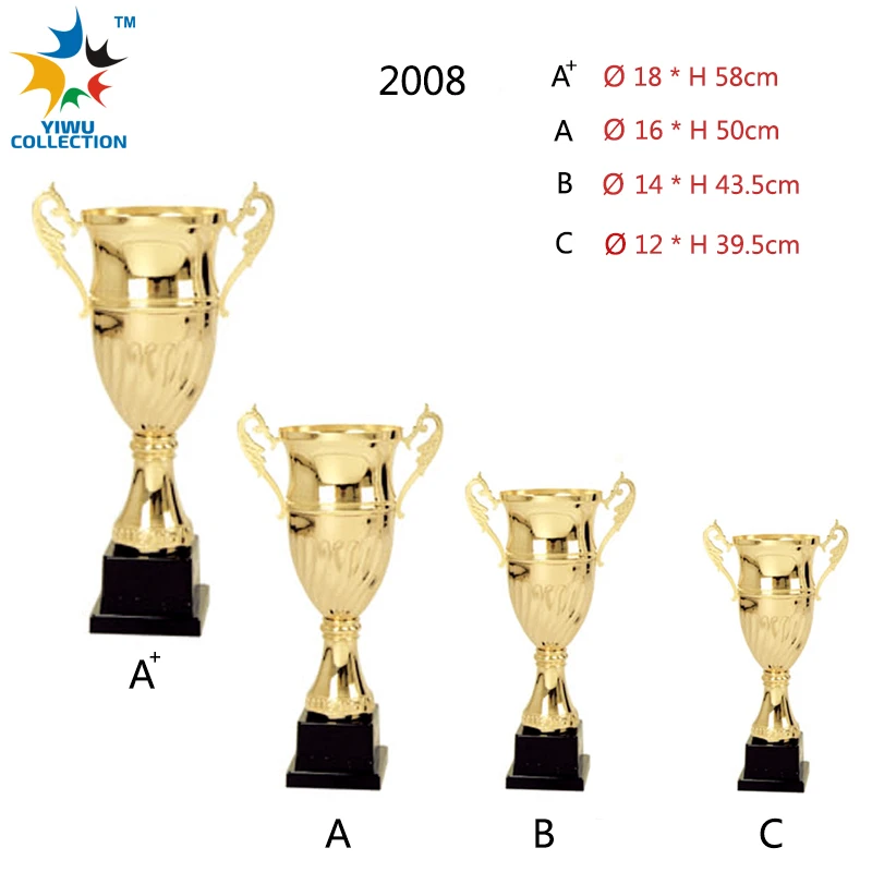 Trophy Cup Metal Cup Trophy Sliver Gold Plated Award Golf Medals Unique Custom Designed Graduation Trophy