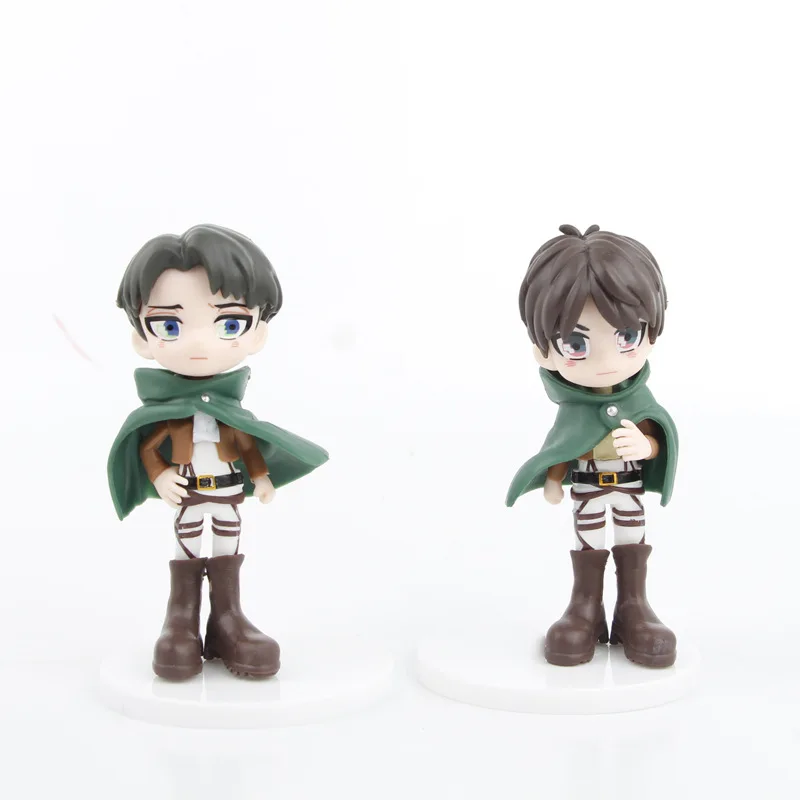 Wholesale Cartoon 6 PCS Attack on Titan Action Figure Set