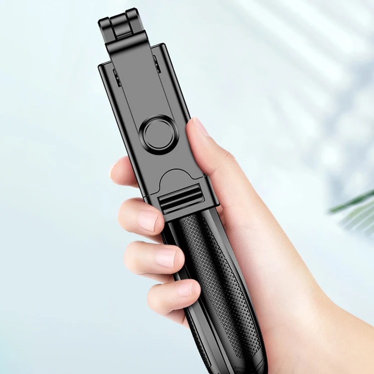 Factory Wholesale Stainless Steel Foldable Wireless Selfie Stick Tripod for Smartphone