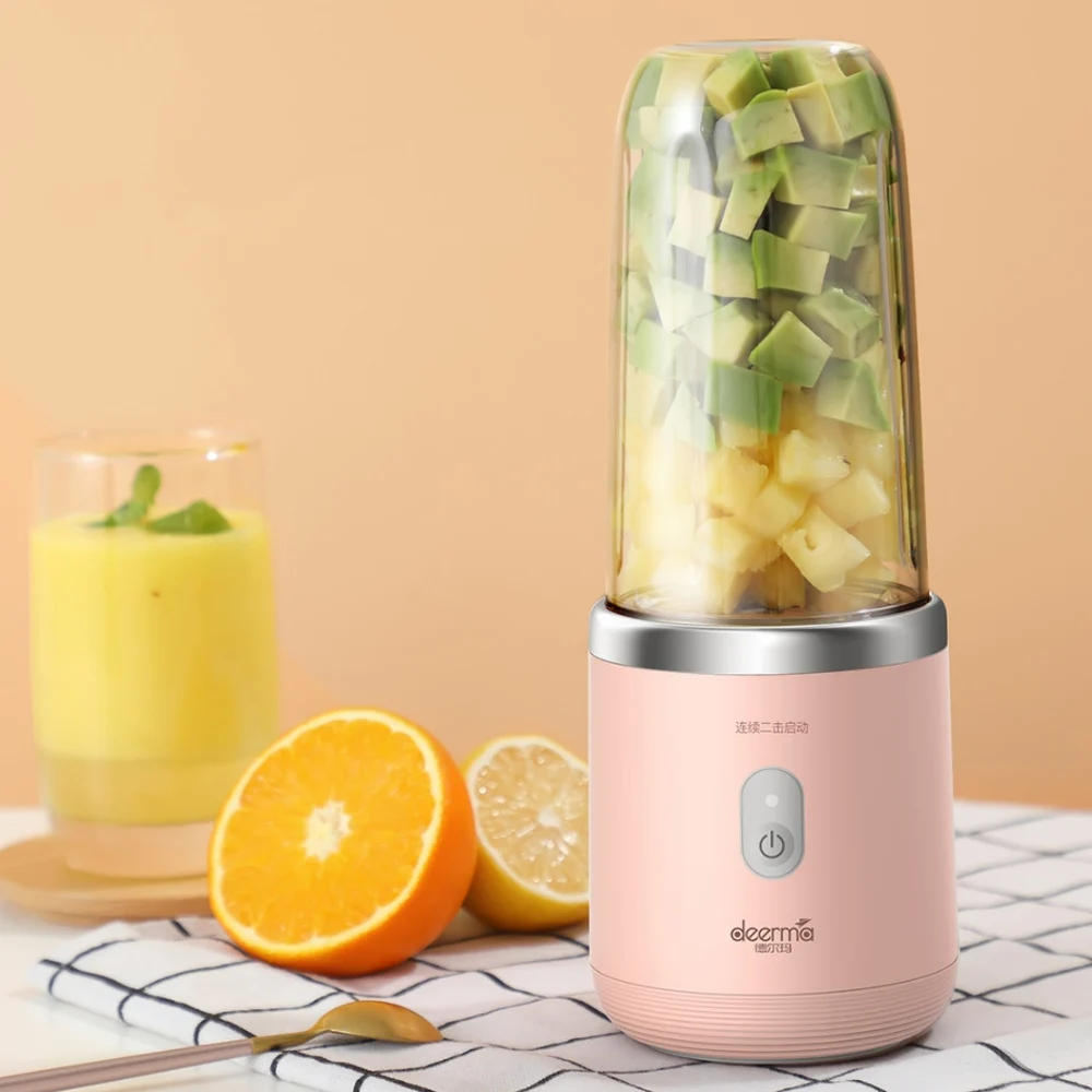 New Portable Electric Juicer 400ML Wireless Automatic Multipurpose Mini USB Rechargeable Juice Cup Blender Cut Mixer