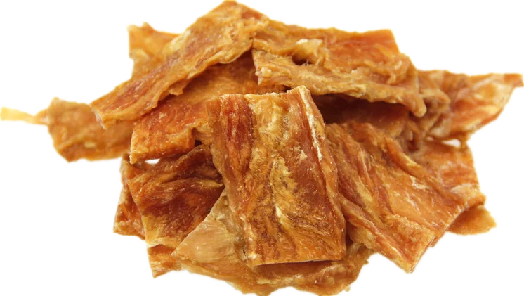 DEHYDRATED CHICKEN JERKY FILLET DOG SNACK