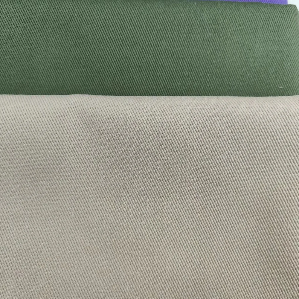 Best Selling Heavy Weight 330gsm 7*7 Cotton Twill Stone Washed Fabric Woven Cotton Fabric 100% Cotton Twill fabric