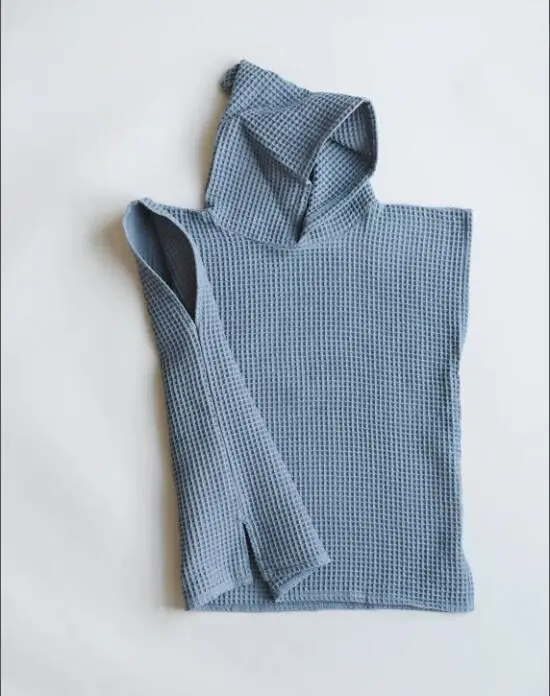 Quick Dry Wearable Baby Bath Towel Super Good Absorption Pool Change Robe Kids Toddler Waffle Beach Hooded Towel Poncho