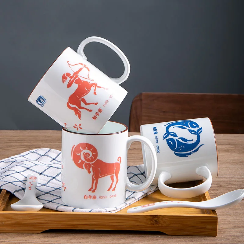 Mug Constellation Ceramic Mug office Home Coffee cup Drinking cup