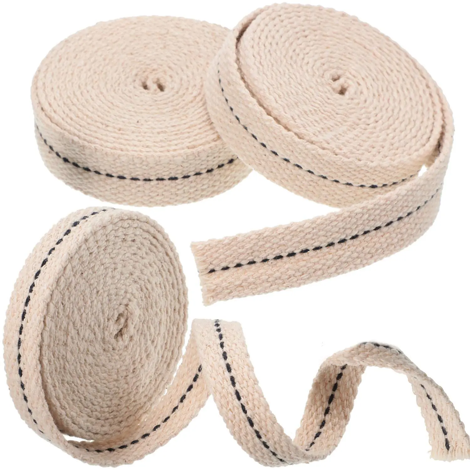 100% cotton oil lamp wick 22mm wide length customized