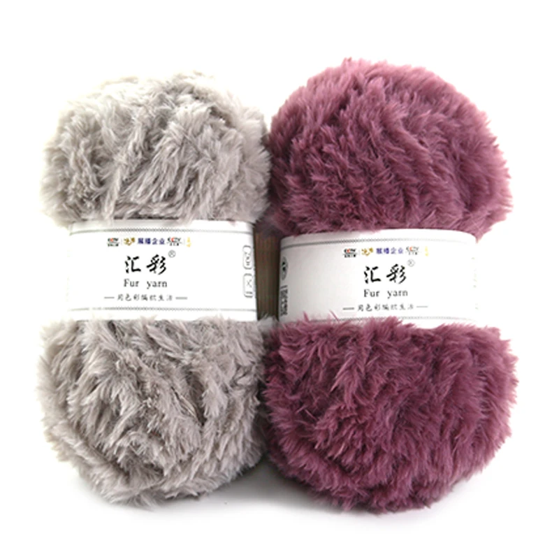 Wholesale 100% Polyester Super Soft Fur Yarn China Factory Faux Fur Yarn Warm Iceland Yarn For Weaving