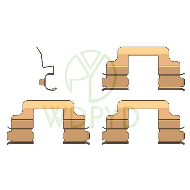 608161000 Brake Pad Clips Repair Fitting Kit SS301 Anti-Noise D1018 Pastilla De Freno Antiruidos For VOLVO S60 AUDI A4
