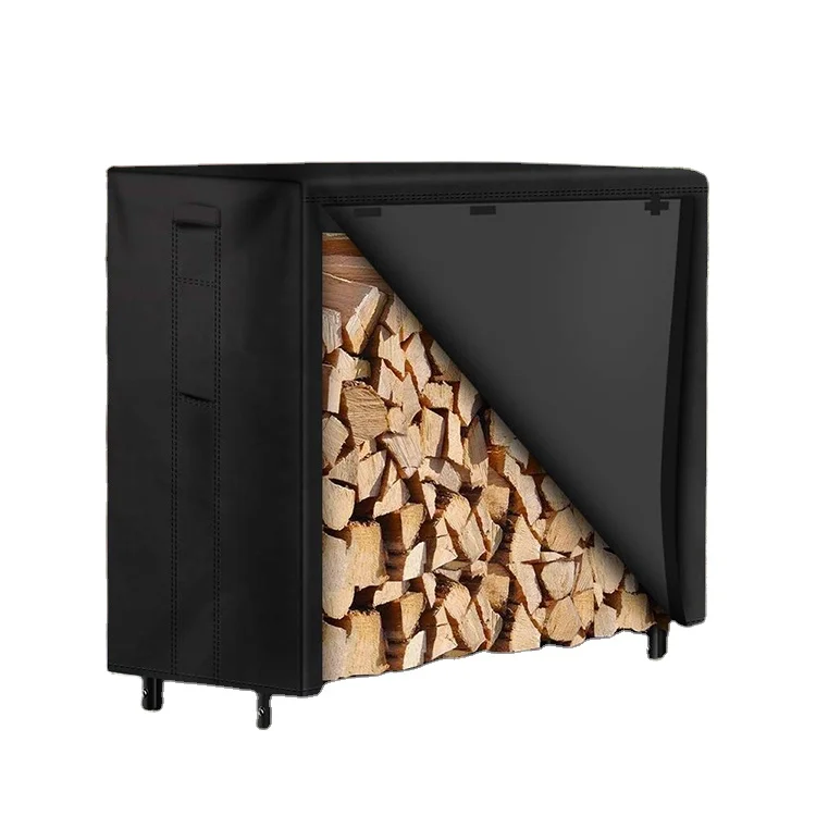 Waterproof Windproof Heavy Duty Oxford Fabric 4Ft Outdoor Firewood Log Rack Cover
