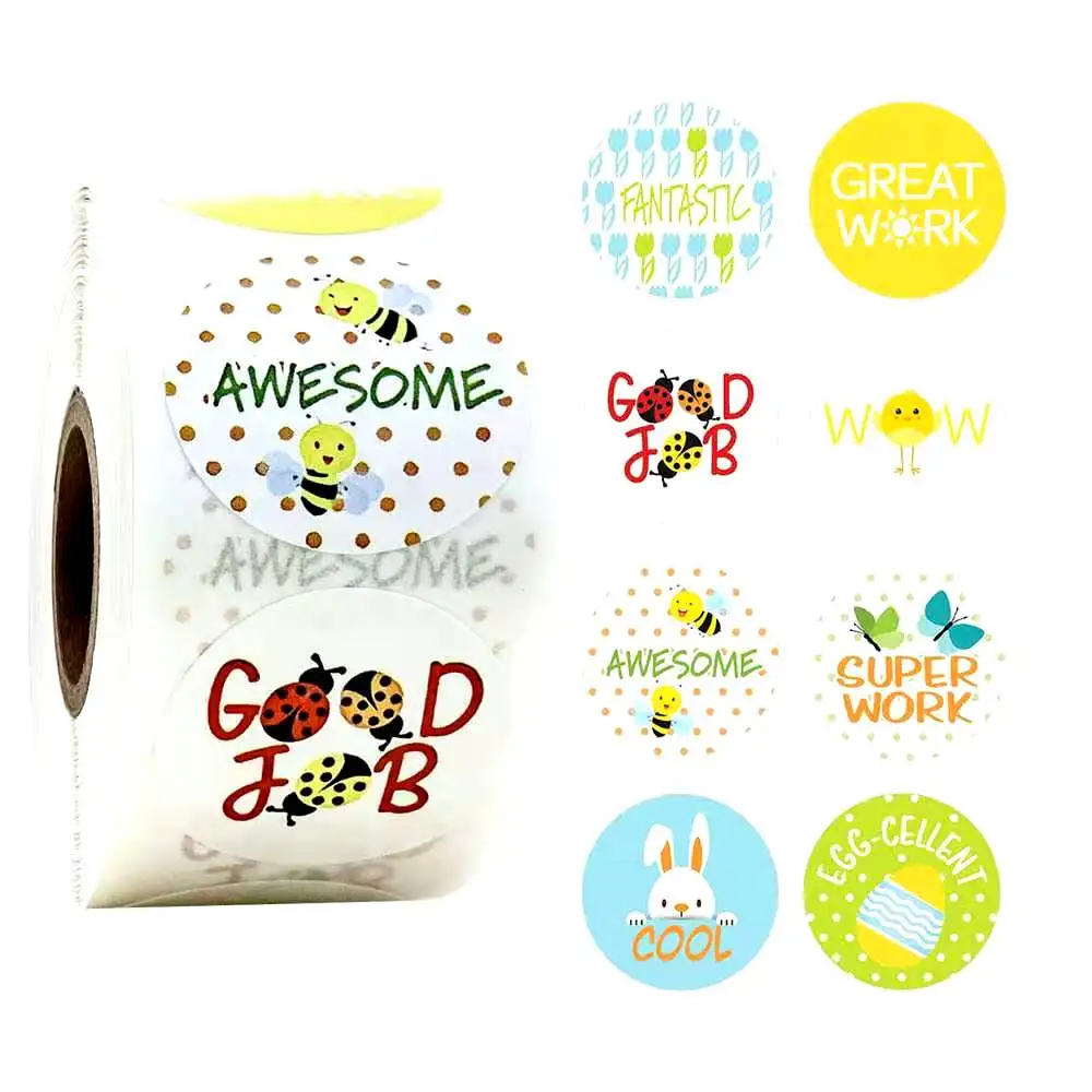 Animals cartoon Stickers for kids classic toys sticker school teacher reward sticker 8 designs pattern