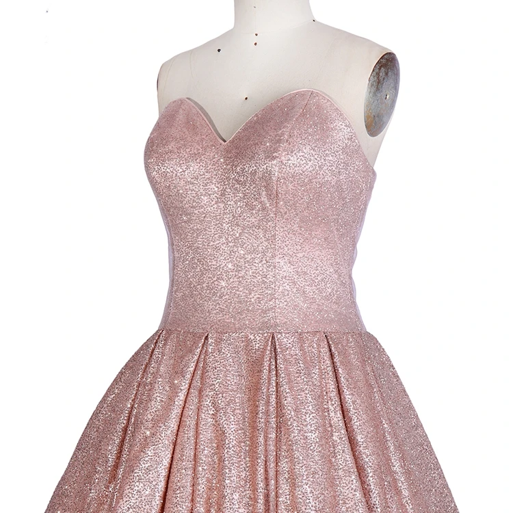 Популярные дизайнерские блестящие женские платья на шнуровке без бретелек для выпускного вечера