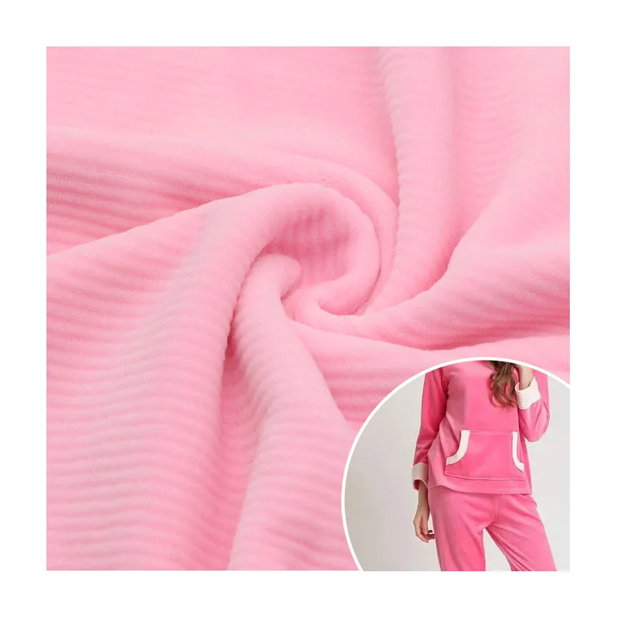95%Polyester 5%Spandex Printing Korean Velvet Velour Fabric