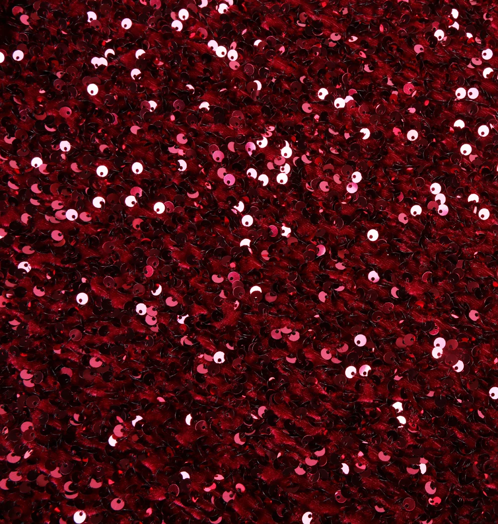 Various style winter velvet embroidery black red pink sequin fabric
