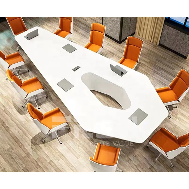 Современная роскошная мебель для конференц-зала под заказ, деревянный стол для конференц-конференций руководителей