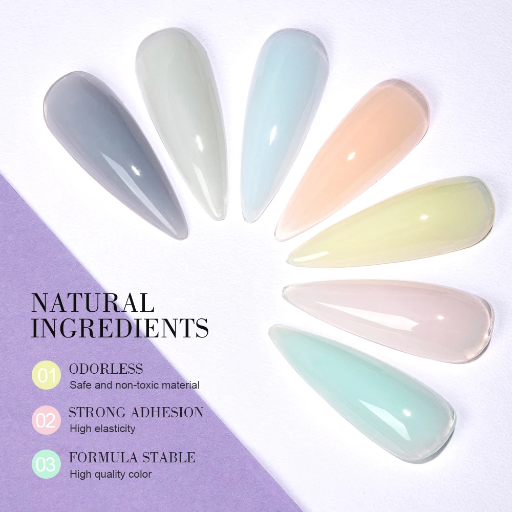 Cream build extension Hard gel Nail Polish For Soak Off UV LED Nails Extension gel uv builder acrylic nail gel