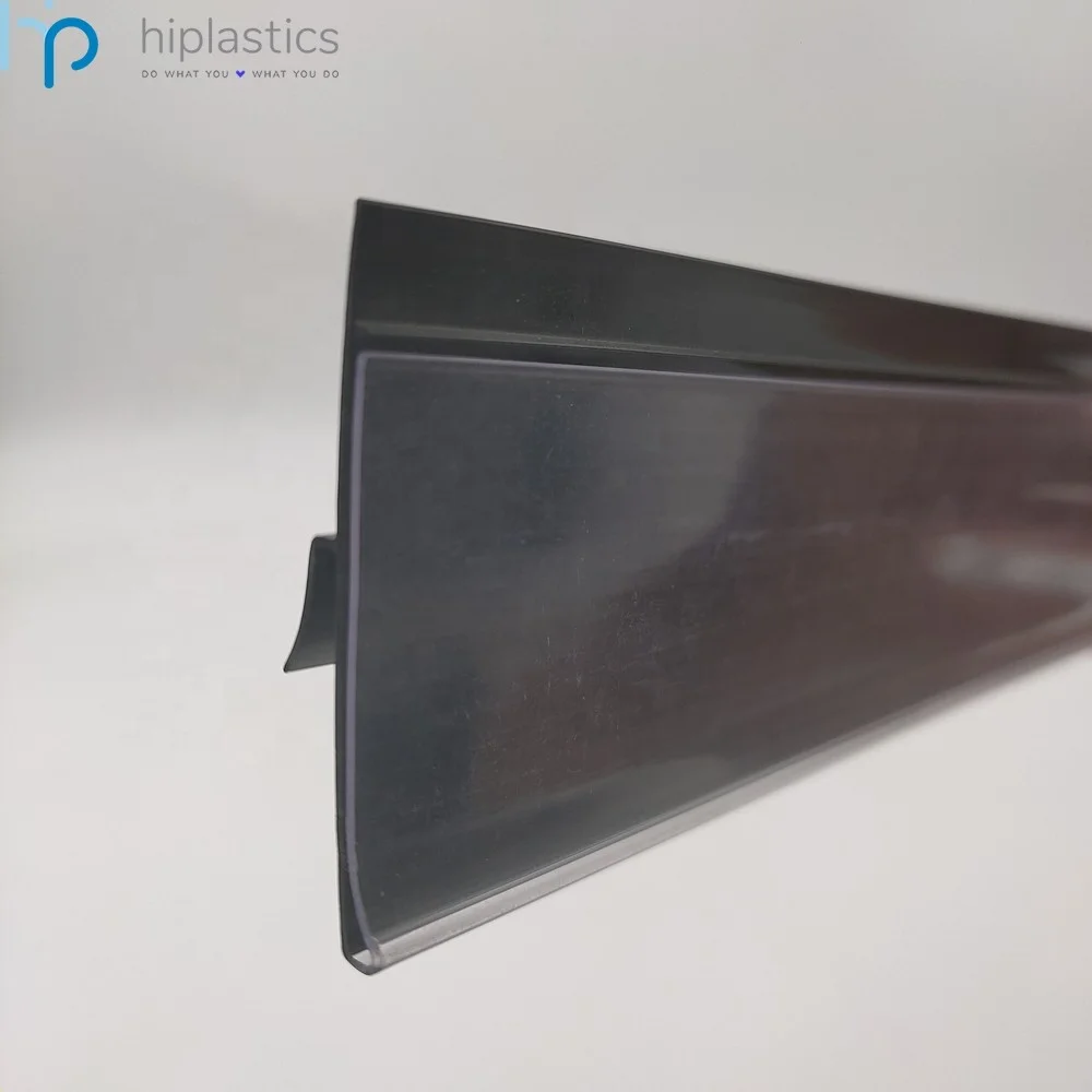 Hiplastics LH023 PVC Snap on Label Holders Specialty Shelving Data Strip for Supermarket