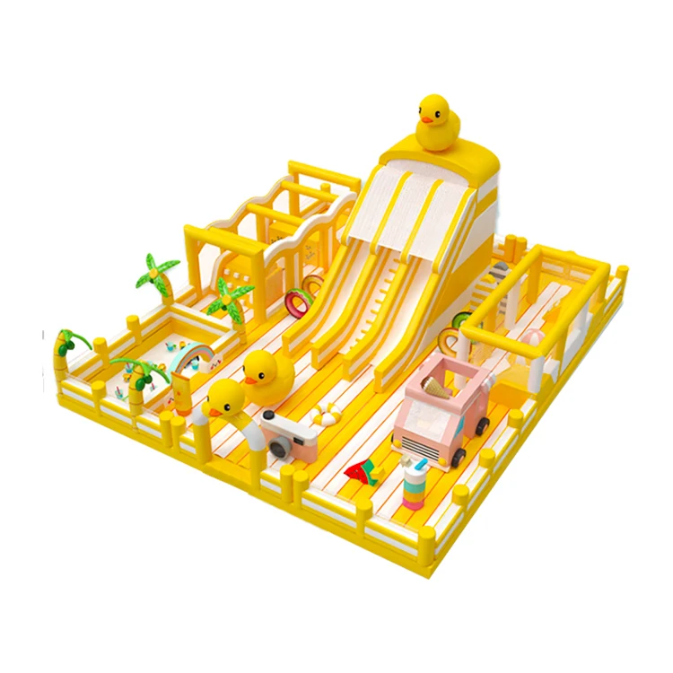 Bouncy castle outdoor large outdoor square trampoline water park playground Toy park slide children