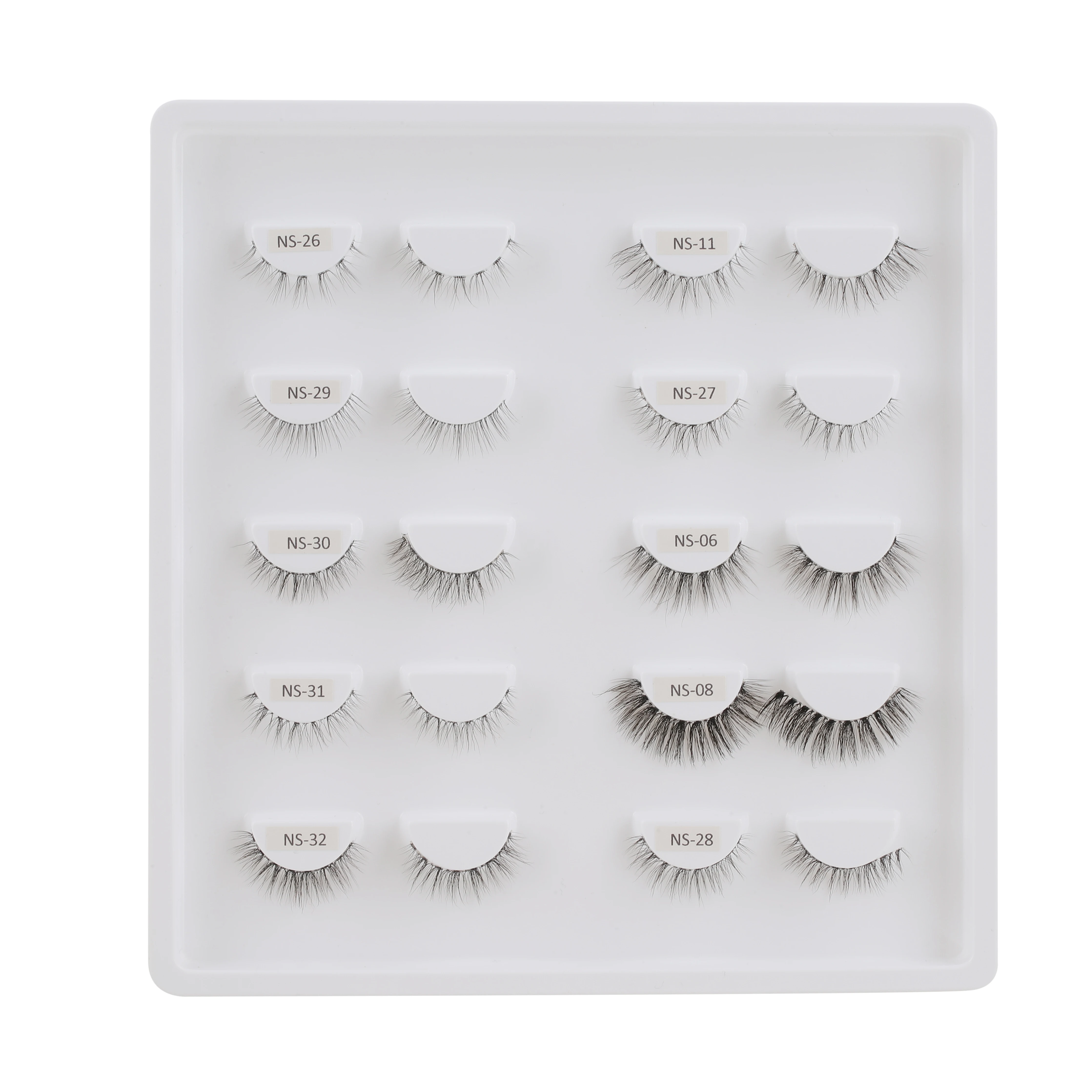 2023 Фирменная торговая марка ресниц натуральный вид Искусственная норка накладные ресницы сверхтонкие прозрачные ресницы матовая полоса натуральные ресницы