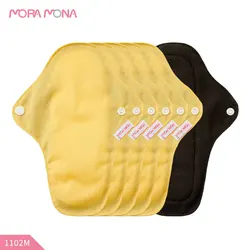 Mora mona Organic Cotton Cloth Menstrual Reusable Washable Sanitary Pad reusable washable reusable women sanitary napkin