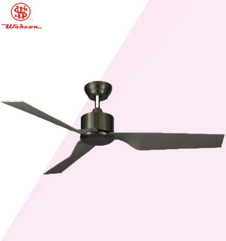 Wahson 52 Inch Modern Plastic ABS Ceiling Fan S52-308B Best Wholesale Price Low Consumption Super Fast Speed Air Cooling Fan
