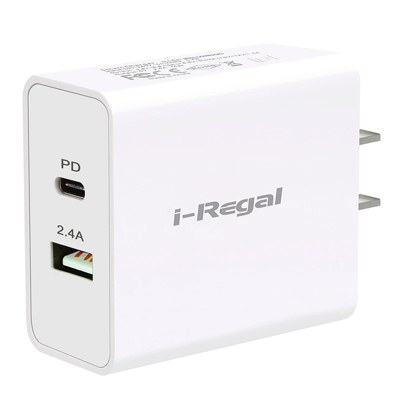 
Factory PD UK Plug Fast Dual USB Wall Charge Smart Phone Charger For iphone 