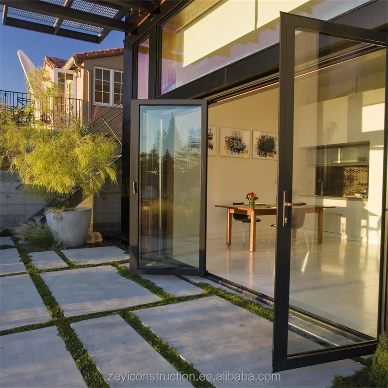 ZEYI Factory Direct Selling Bi-Fold Doors Popular Folding Door Aluminium Folding Door