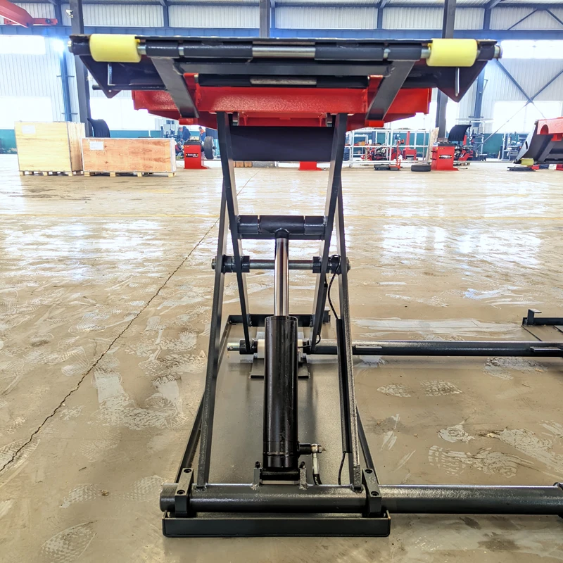 customize car hoist scissor auto lifts hydraulic garage 1.2m mid rise scissor car lifter for sale in dubai market