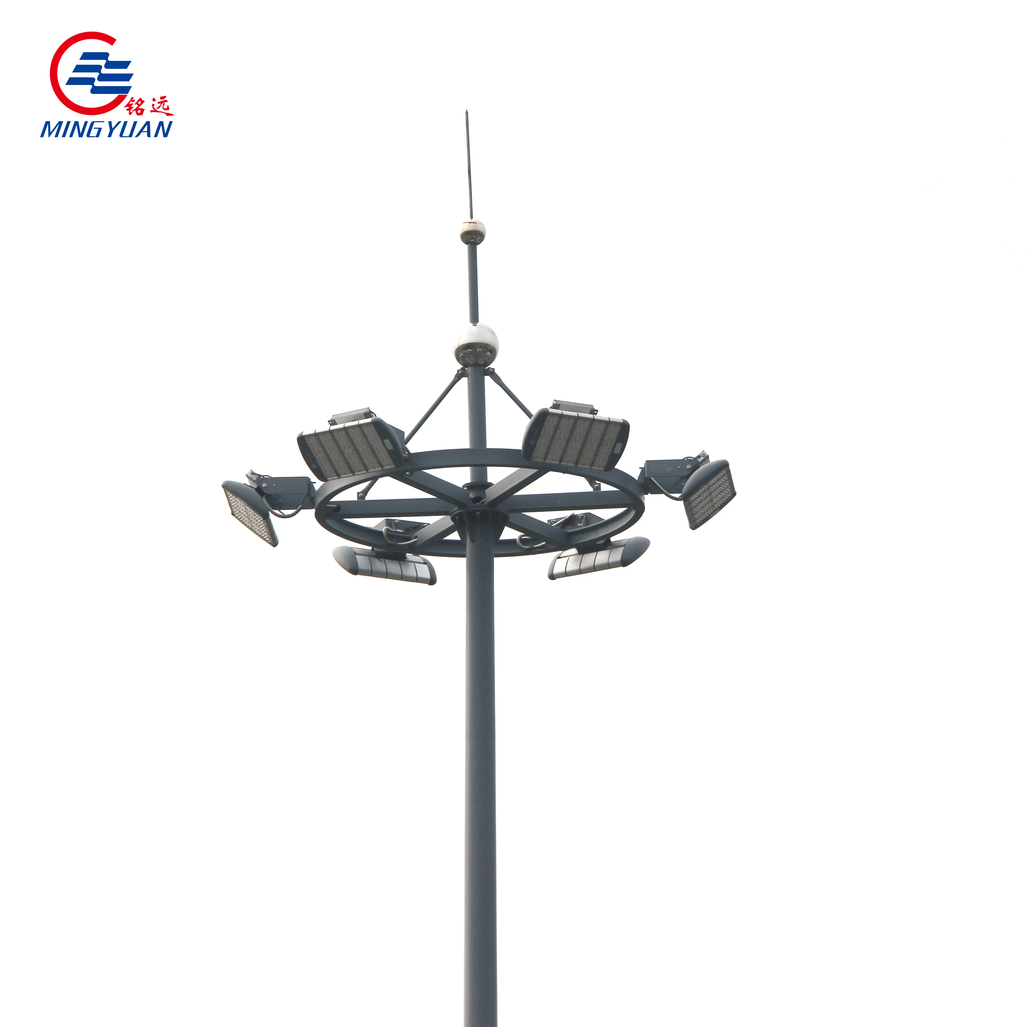 20m 25m 30m high mast steel poles for lighting