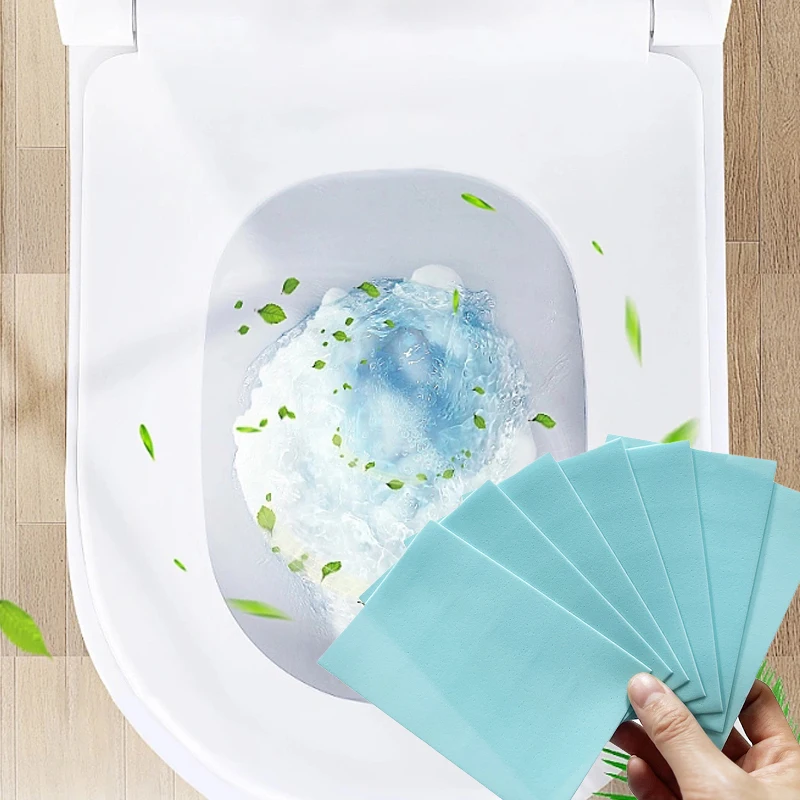 Toilet Cleaner Non-Toxic Concentrated Dissolving Sheets Plastic-Free Cleaning Strips