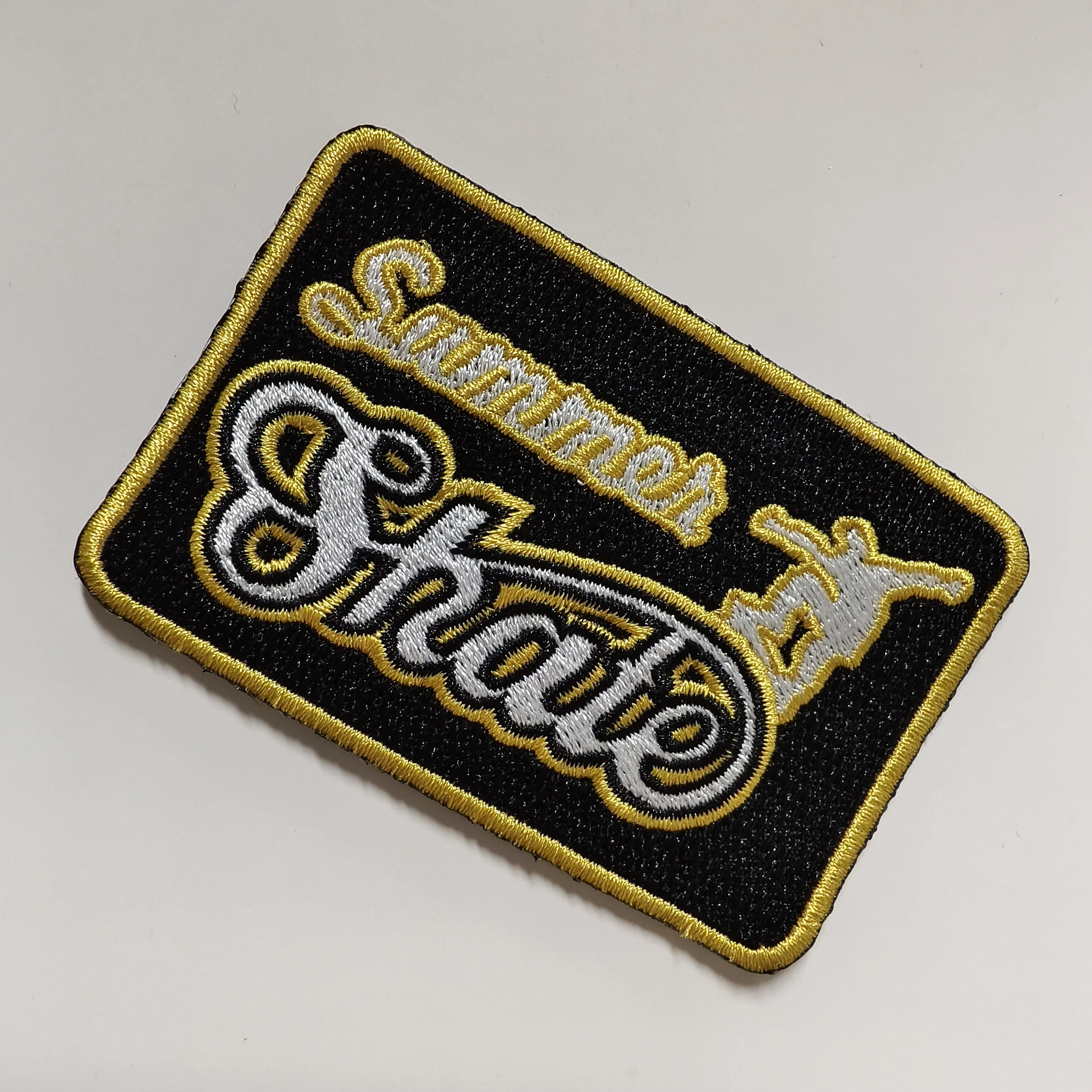 E-0081 Custom Festival Style Big Size Christmas Iron Logo Chenille Patches Wholesale Christmas Chenille Patches for Clothing