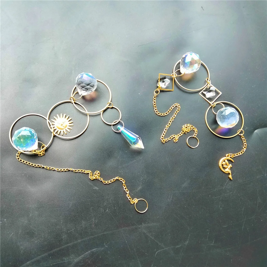 Wholesale Healing Small Sun Catcher Melting Stone Delicate Carving