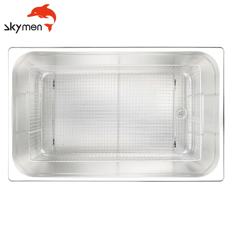 Skymen 100S 600W Цифровая промышленная лабораторная деталь Ультразвуковой очиститель 30L