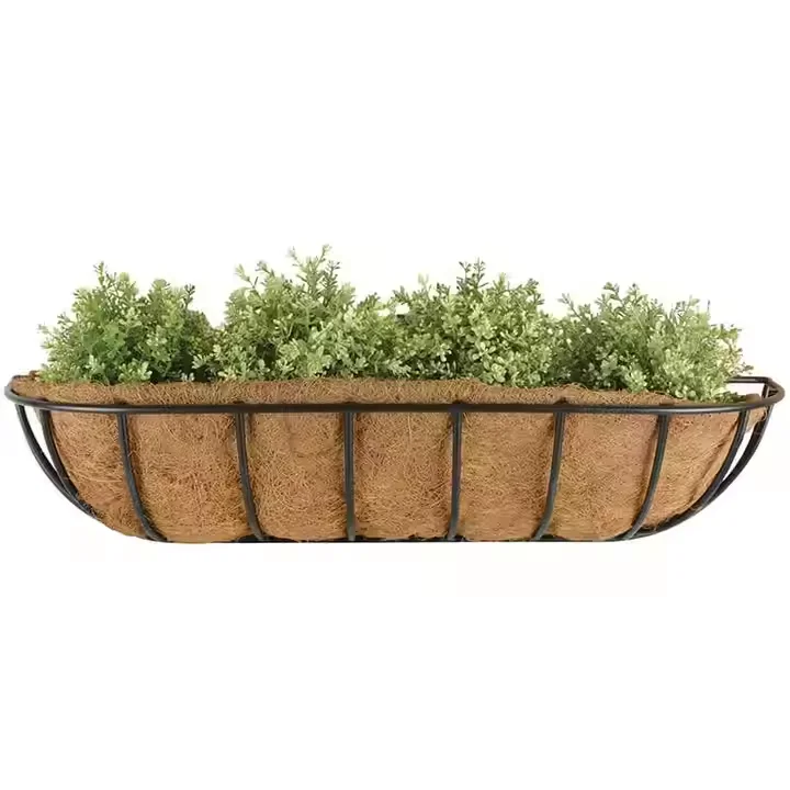 Metal hanging flower basket high quality best designing outdoor window decor plants flowers pot garden home yard