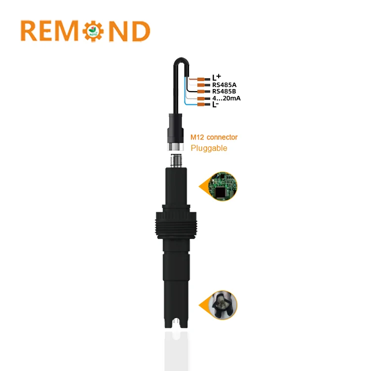 Online Conductivity Probe RS485 EC Sensor Electrode  Salinity Sensor TDS Probe Conductivity Sensor 4 20ma