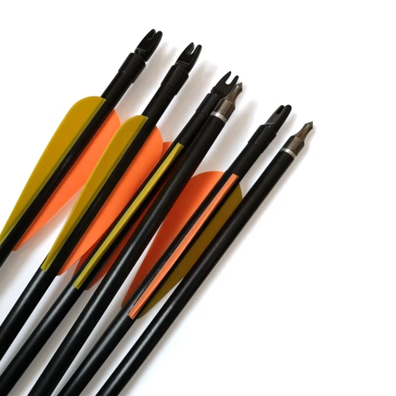 Archery Fiberglass Arrow Threaded Glass Fiber Arrows For Shooting Practice