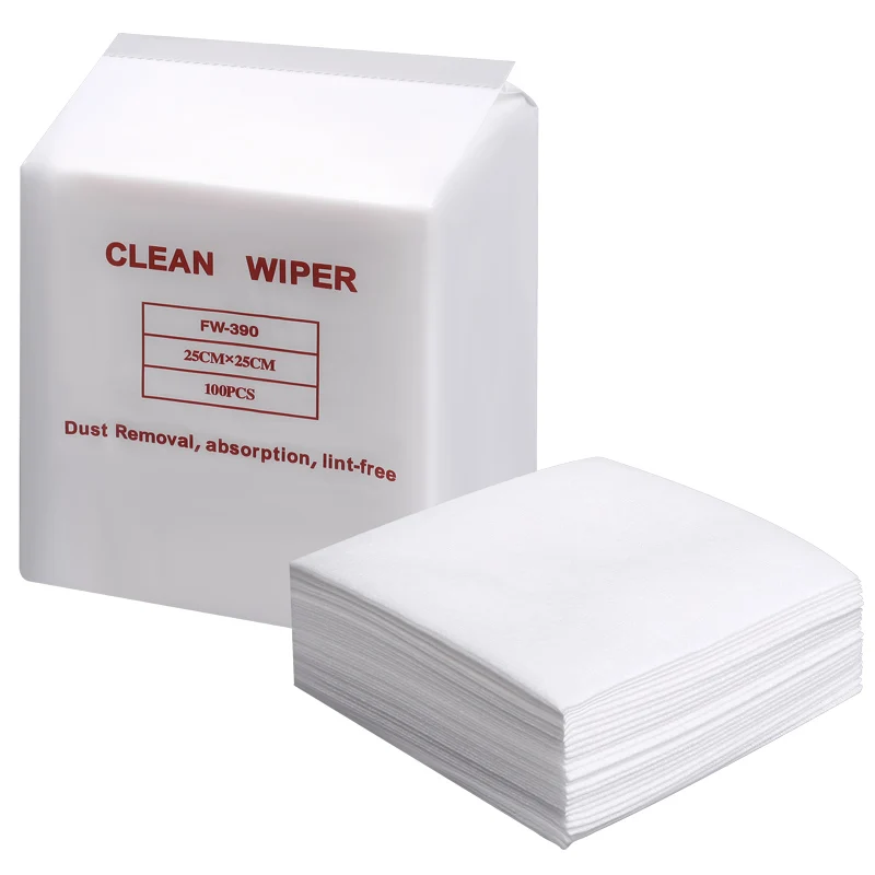 KILINE Disposable Customized  Portable Spunlace Nonwoven Cloth Viscose 50% + PET 50%  Cleanroom Paper Wipes