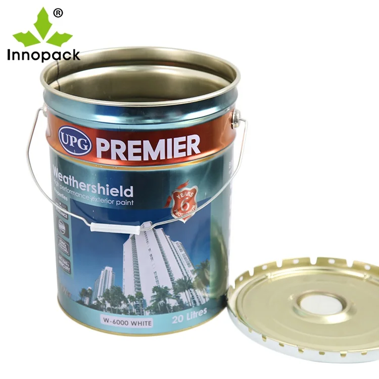 
18L tin pail, 18 ltr steel bucket for paint, coating and chemical product 
